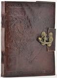 Celtic Heart Leather Blank Book with Lock 6x8