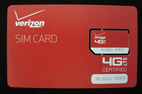 VERIZON 4G LTE SIM CARD WORKS WITH MOST VERIZON 4G CELL PHONES