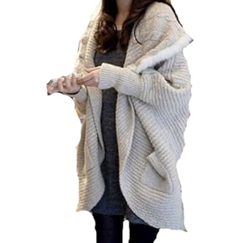 Cardigan gilet sweat Femme en fausse fourrure avec chale style Cor&eacute;en