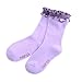 Naartjie Girls Double Ruffle Fashion Cotton Short Crew Socks 6 Pairs Pack