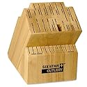 Ronco KN300100GEN Six Star+ 30-Slot Wooden Knife Block Holder