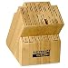 Ronco KN300100GEN Six Star+ 30-Slot Wooden Knife Block Holder