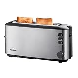 Severin AT 2515 Automatik-Langschlitztoaster, Edelstahl-geb�rstet-schwarz / 1000 Wvon "Severin"