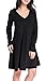 Chamllymers Women's Comfort Sleepwear Long Sleeve Cotton Sleep Dress XS to XL