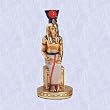 Egyptian isis statue goddess gold plated sculpture New