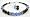 September Sapphire Birthstone Bracelets & Earrings Set: Handmade with Black Pearls - MEDIUM 7 1/4 In.