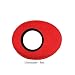 Extra Small Oval RED Ultrasuede Microfiber Eyecushion for Alexa Mini Amira Cameras