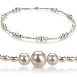Ida White 3-8mm A Freshwater Pearl Necklace 16 inch