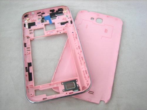 For Samsung Galaxy Note II 2 GT-N7100 Pink ~ Middle+Back Cover Housing ~ Mobile Phone Repair Part Replacement