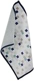 Toddy Gear Tetrimino 5 x 7 Inch Premium Microfiber Smart Cloth, for iPad and Touch Screen Cleaning - Retail Packaging - Gray/Blue, 15X7B1703