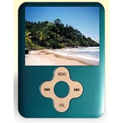 4GB Blue iGO MP3 player * Plays Music, Videos, FM Radio * free case * Lithium Battery * Voice Recorder * bright 1.8" LCD screen