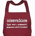 Sch&uuml;rze HOBBYK&Ouml;CHIN bordeaux / Grillsch&uuml;rze, Kochsch&uuml;rze, K&uuml;chensch&uuml;rze, Latzsch&uuml;rze