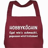 Produkt-Bild: Sch&uuml;rze HOBBYK&Ouml;CHIN bordeaux / Grillsch&uuml;rze, Kochsch&uuml;rze, K&uuml;chensch&uuml;rze, Latzsch&uuml;rze