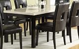 Dining Table in Faux Marble Top of Archstone Collection by Homelegance