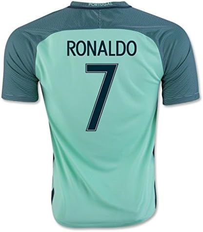 #7 Ronaldo Green Away Match Soccer Adult EURO 2016 Jersey