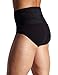 2(X)IST Men's High Waist Shapewear Form Contour Pouch Brief, Black, Large