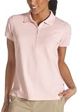  : IZOD Women's Short Sleeve Original Polo Shirt, Rosebud, Small