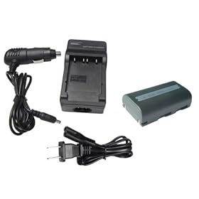 New View LSM80 Camera battery and charger set Suitable for Samsung camera