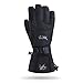MCTi Waterproof Winter Snow Skiing Snowboarding Warm Zipper Pocket Men's Gloves Black L