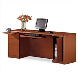 Hon 10700 Series Computer Credenza, 72W X 24D X 29-1/2H, Bourbon Cherry