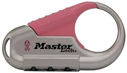 Master Lock 1548DPNK Breast Cancer Research Foundation Back Pack Lock, Pink