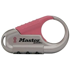 Master Lock 1548DPNK Breast Cancer Research Foundation Back Pack Lock, Pink