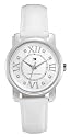 Tommy Hilfiger Women's Swarovski Crystal White Leather Strap Watch #1780804