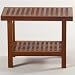 New! Large Grate Shower Bench Seat with Shelf