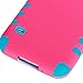 Style4U Drop Protection Slim Fit Dual Layer Hard And Soft Hybrid Case For Samsung Galaxy S5 Sm-G900 I9600 With 1 Stylus And 1 HD Clear Screen Protector Hot Pink/Blue