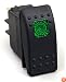 Daystar KU80012 20 Amp Green Light Rocker Switch Kit