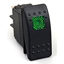 Daystar KU80012 20 Amp Green Light Rocker Switch Kit