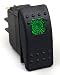 Daystar KU80012 20 Amp Green Light Rocker Switch Kit