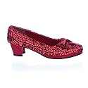 DOROTHY-05, Children's Red or Silver Sequins Dorothy Shoes Perfect for Costumes or Halloween