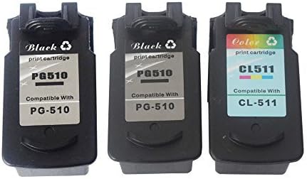Ink Choice 3 Packs Compatible Ink Cartridge for Canon 510 511 for Canon Mp270 Mp280 Mp480 Mp490