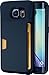 Smartish Galaxy S6 Edge Wallet Case - Wallet Slayer Vol. 1 - Ultra Slim Protective Credit Card ID Cover - (Silk) - Midnight Blue