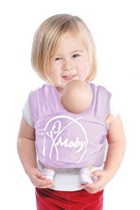 Moby Wrap Mini Moby Kids Doll Toy Carrier, Lilac