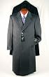 Single Breasted Wool Blend Topcoat