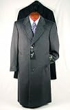 Single Breasted Wool Blend Topcoat