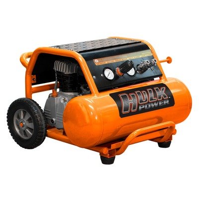 2 HP Side Stack 4 Gallon Portable Air Compressor with Roll Cage and Wheels