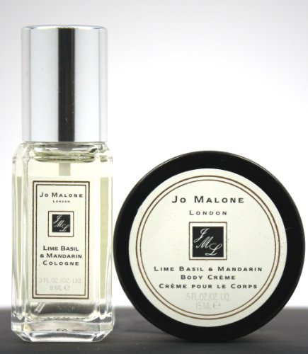 Jo Malone "Lime Basil & Mandarin Cologne 0.3oz & CrÃ¨me 0.5oz" Travel Size Set