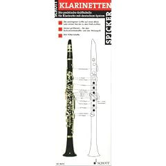 Klarinetten-Spicker: Die praktische Grifftabelle f�r Klarinette mit deutschem System. Klarinette.