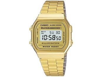 Casio Men's Gold Tone Digital Watch Model A-168WG