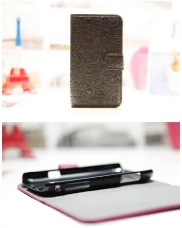 Magic Girl Cute Lovely Little Witch Flip Pouch Cover Pu Leather Skin Case Cover for SONY Mobile Cell Phone (black, Sony X peria SP M35h)