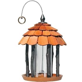 Perky Pet Wood Gazebo Feeder Hang Or Post Mount 2# Capacity by