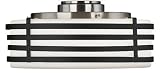 Satin Nickel Black Bands Light Kit