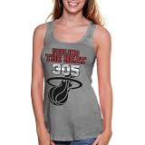 NBA Miami Heat Ladies Toned Down Fan Tank Top - Ash (Medium)
