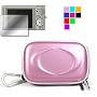 (Many Color Available) New Version Slim Carrying Case for Nikon Coolpix S51 S200 S50 S500+ Screen Protector (Many Color Available) + Courage*wisdom Wristband