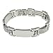 Stainless Steel Bracelet - Length: 8.5", Width: 12.5mm