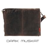 Laptoptasche Messenger-Bag aus geöltem Buffalo Leder 42x29x9 cm. Extremely rugged Outback Wear.Modell: Darwin