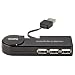 Hama Retractable Usb 2.0 Hub 1:4, Black